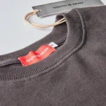 YOUTH IS DEAD® French Terry Cloth Dove Grey Oversize Jumper
